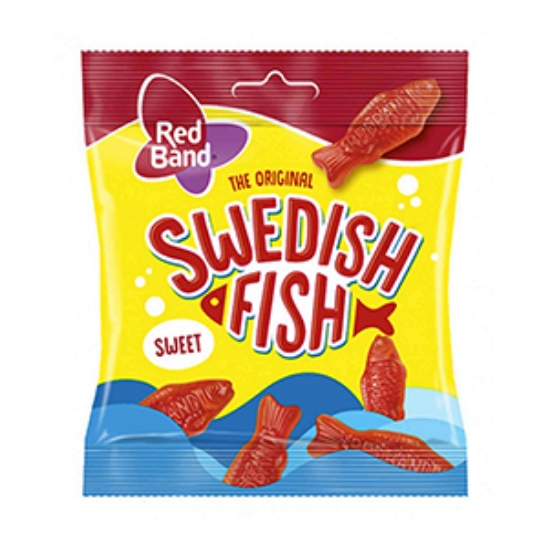 Picture of Bags Red Band Swedish Fish 100g x24
